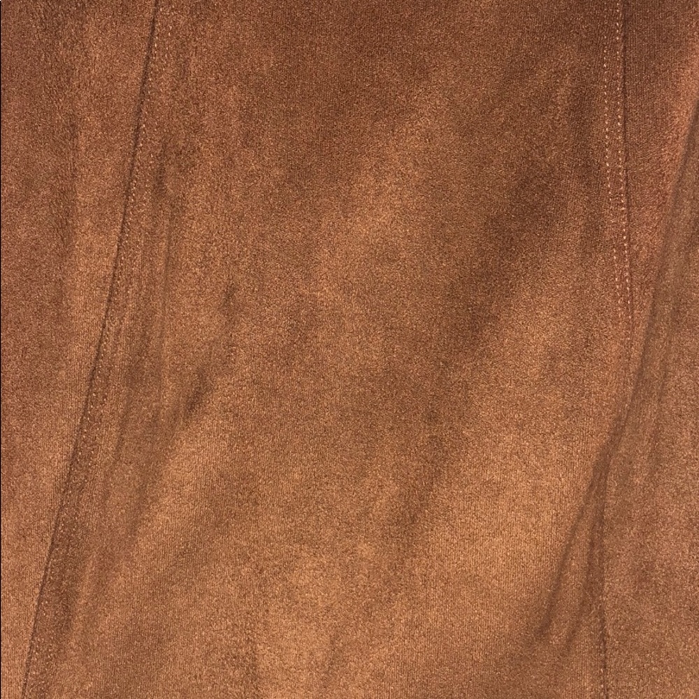 Express brown set suede Sz sm - Picture 3 of 8